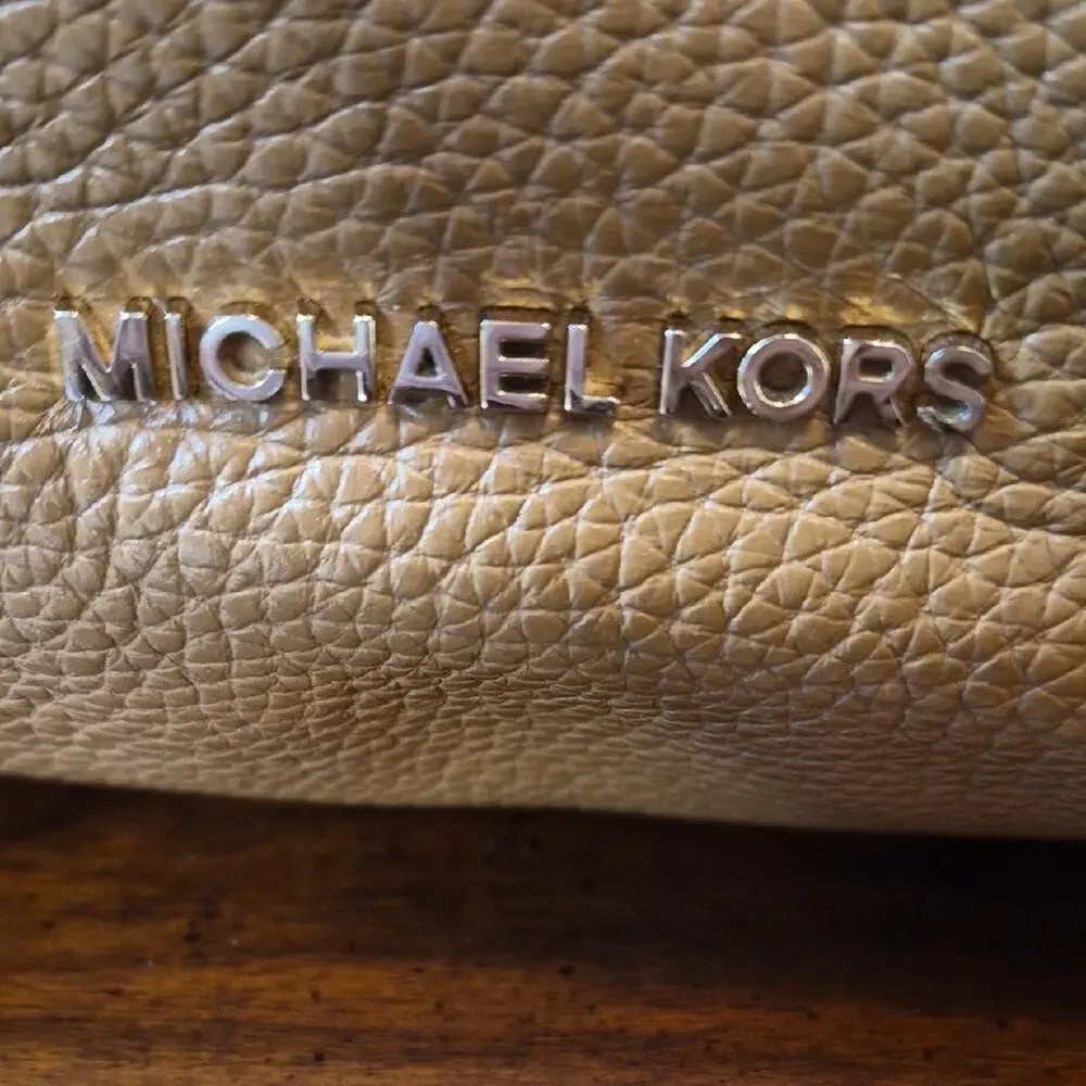 Michael Kors Camel Pebbled Leather Chain-Handle Tote EUC